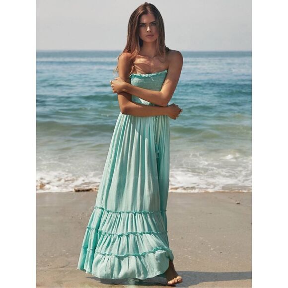 Anthropologie PQ Smocked Charlotte Dress size M/L - Picture 1 of 10